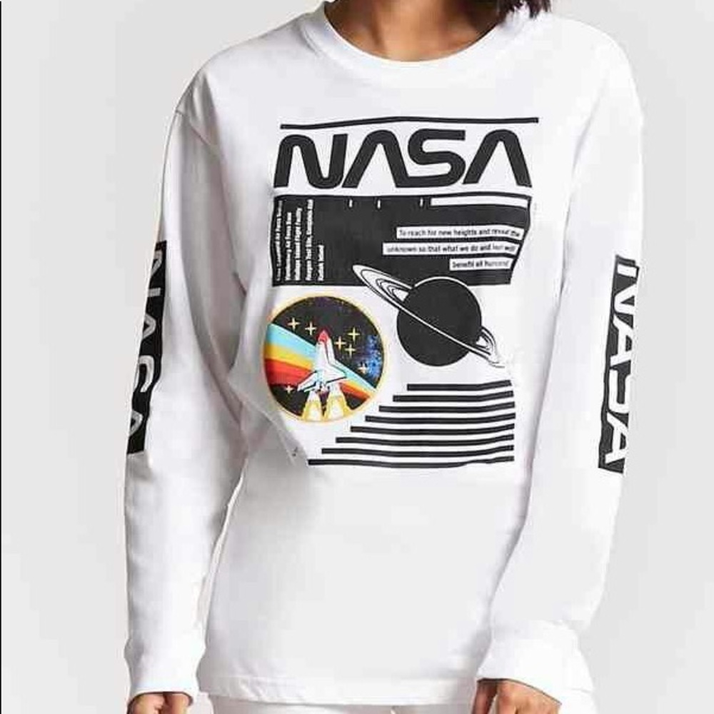 White Nasa long sleeve